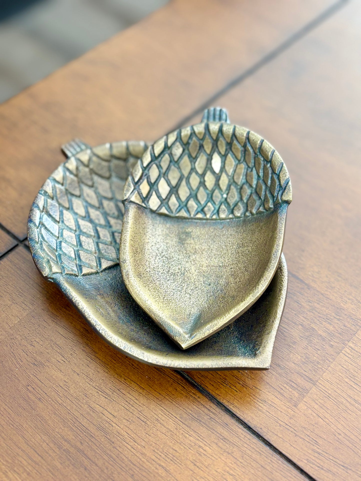 Brass Antique Acorn Tray