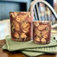 Glass Leaf Candle Holder