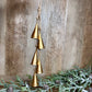 16" HANGING GOLD COWBELLS
