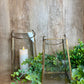 GLASS AND IRON HANGING LANTERN