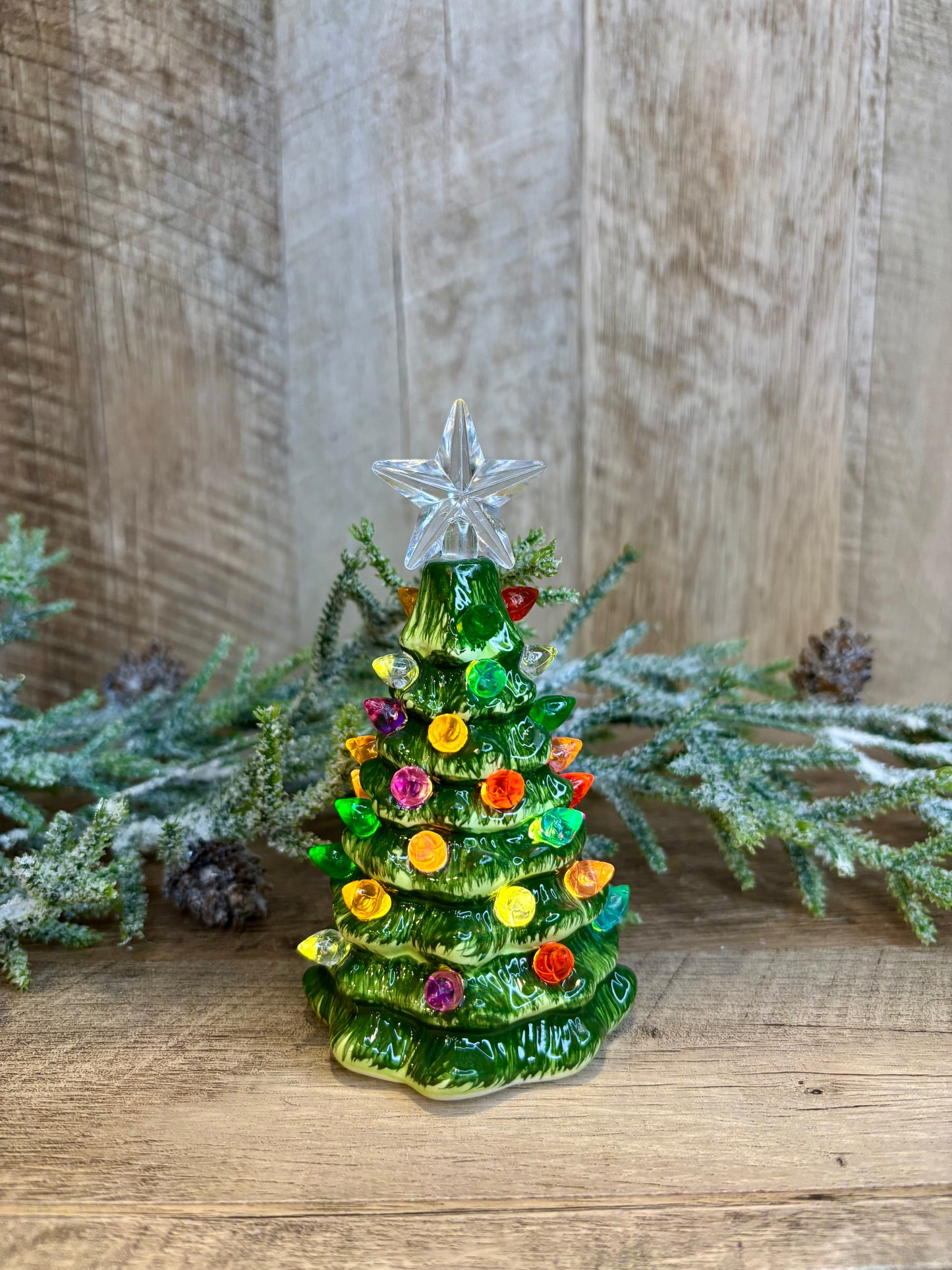 Light Up Green Tree Shimmer