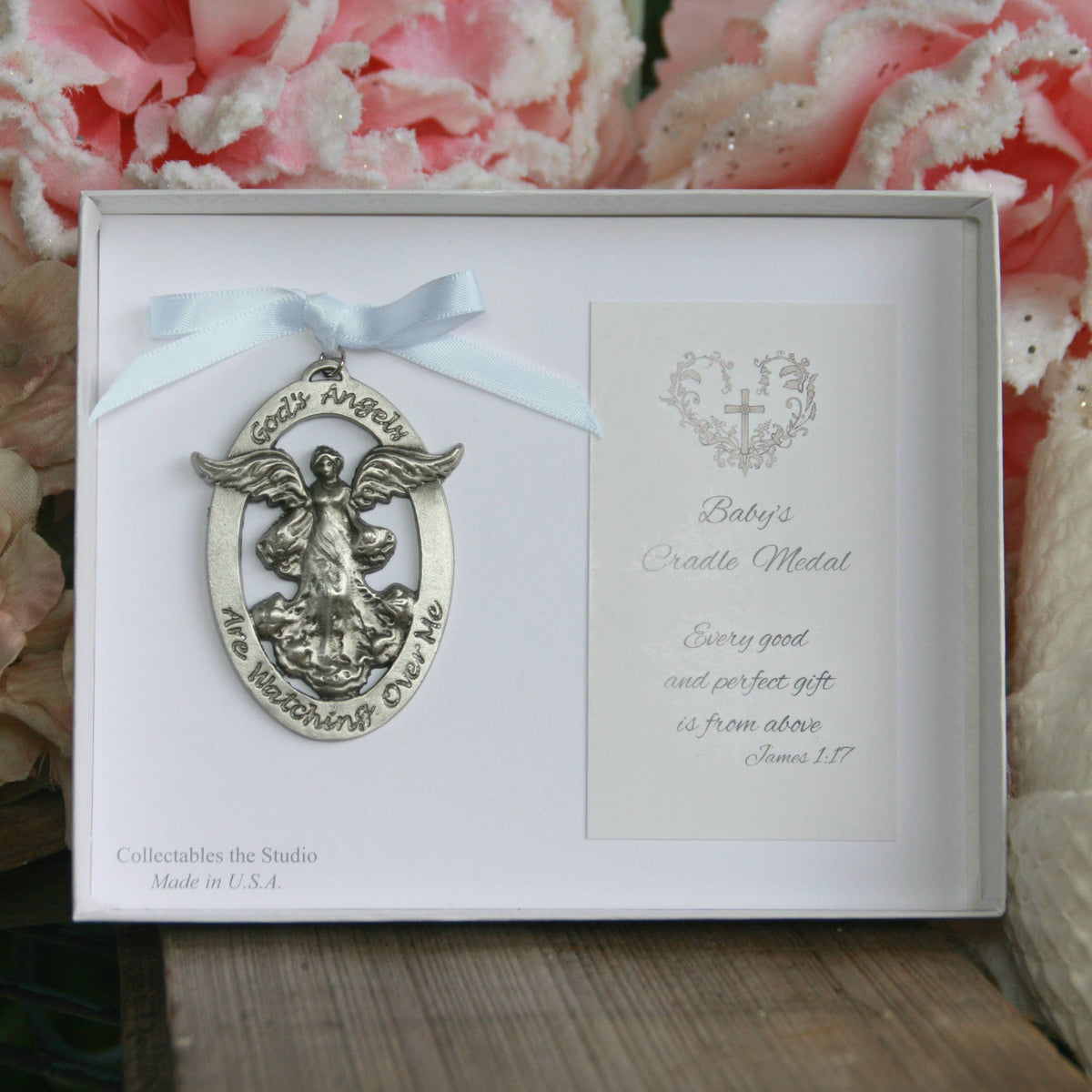 Baby Cradle Medal Angel