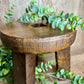 MANGO WOOD ROUND PEDESTAL
