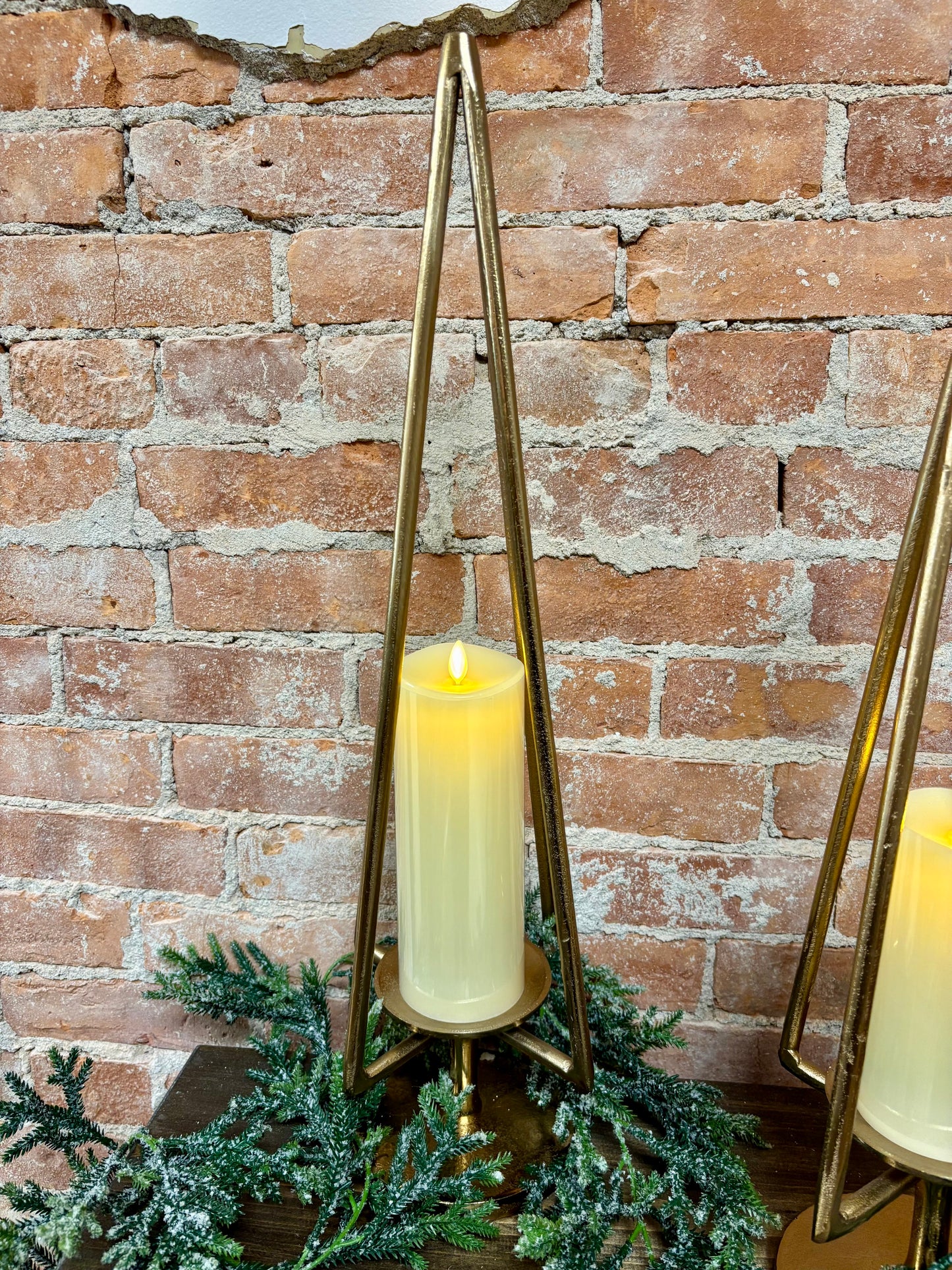 25" GOLD TREE PILLAR HOLDER