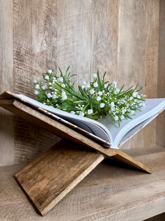 NATURAL WOOD MAGAZINE HOLDER