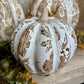 5"H BEIGE HEIRLOOM PUMPKIN