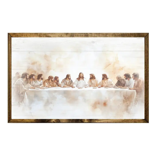 Timberland Frame Last Supper Watercolor