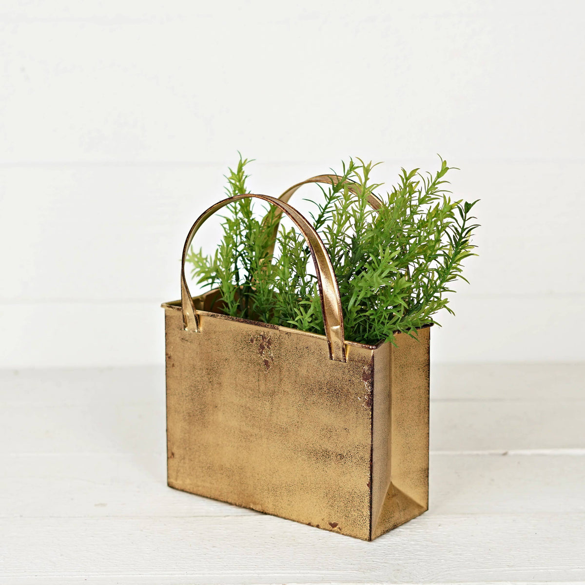 Distressed Metal Tote Bag