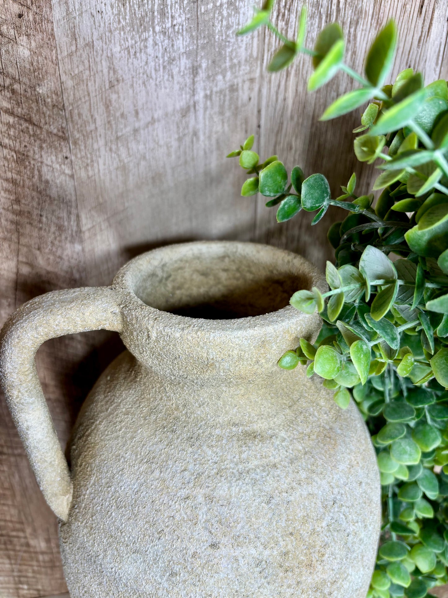 NAT. WASH CERAMIC VASE