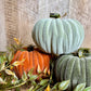 4.5"W VELVET PUMPKINS
