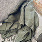 Olive Green Waffle Throw