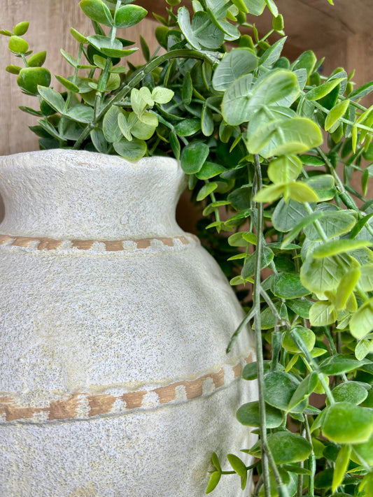 TERRA COTTA LINE VASE