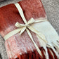 Rust Color Block Throw
