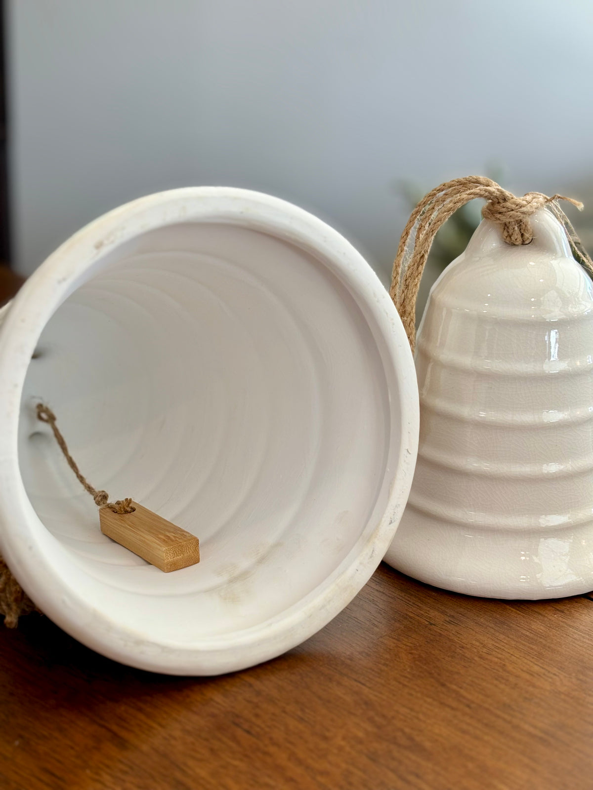 White Ceramic Bell