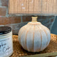 BEIGE WASH STRIPE LAMP