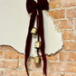 Burgundy Velvet Bell Hanger
