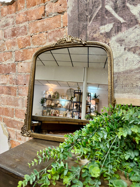 ANT. BRASS VINTAGE MIRROR
