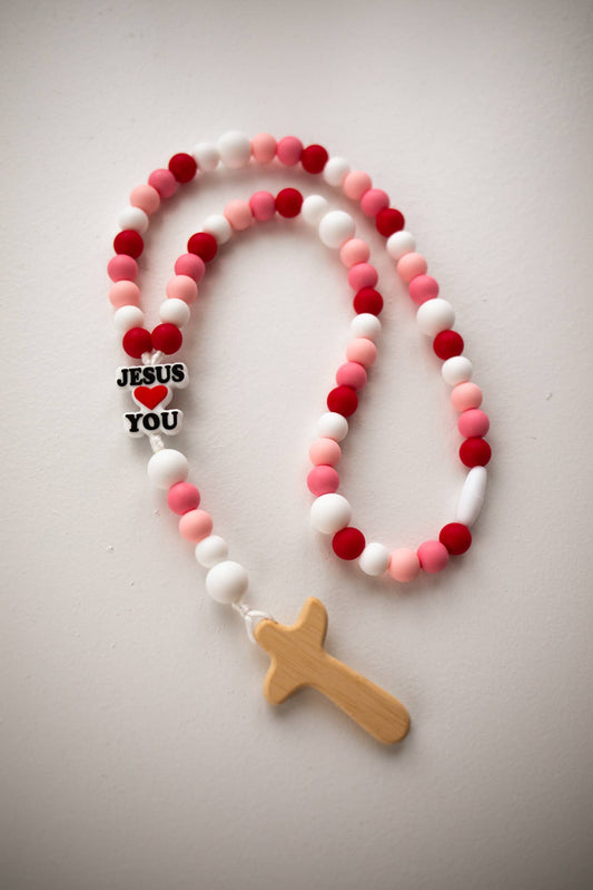 Jesus Loves You Baby Rosary | Baptism Gift | Catholic Gift