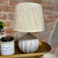 BEIGE WASH STRIPE LAMP