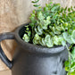 BLACK, 2 HANDLE JUG VASE