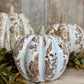 5"H BEIGE HEIRLOOM PUMPKIN