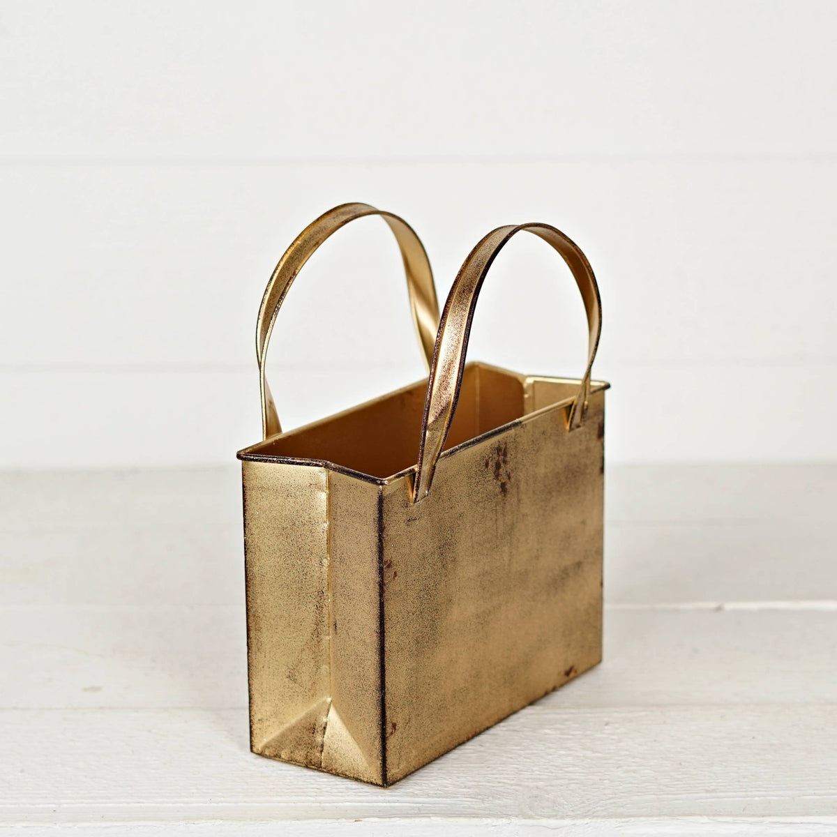 Distressed Metal Tote Bag