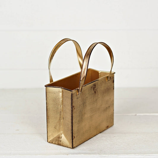 Distressed Metal Tote Bag