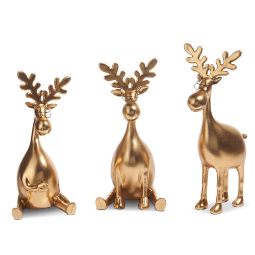 Gold Moose with Glasses