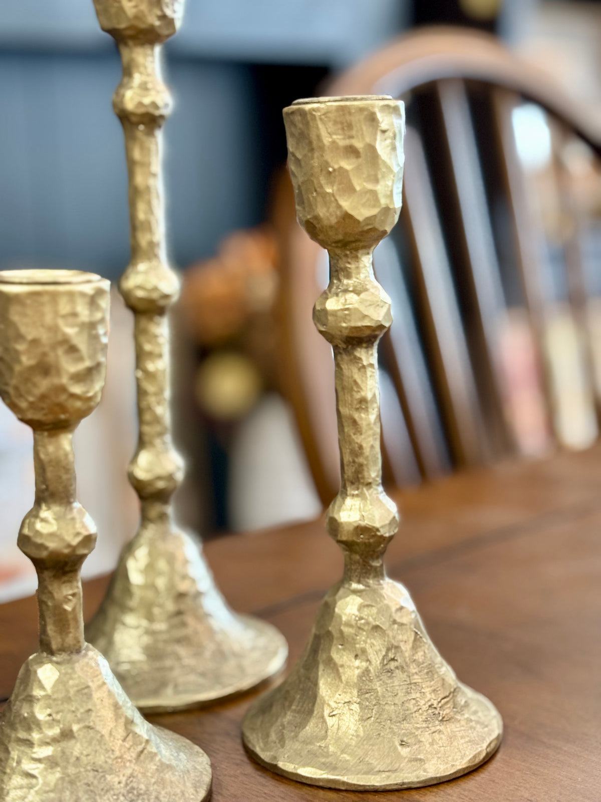 Gold Tapper Candle Holder