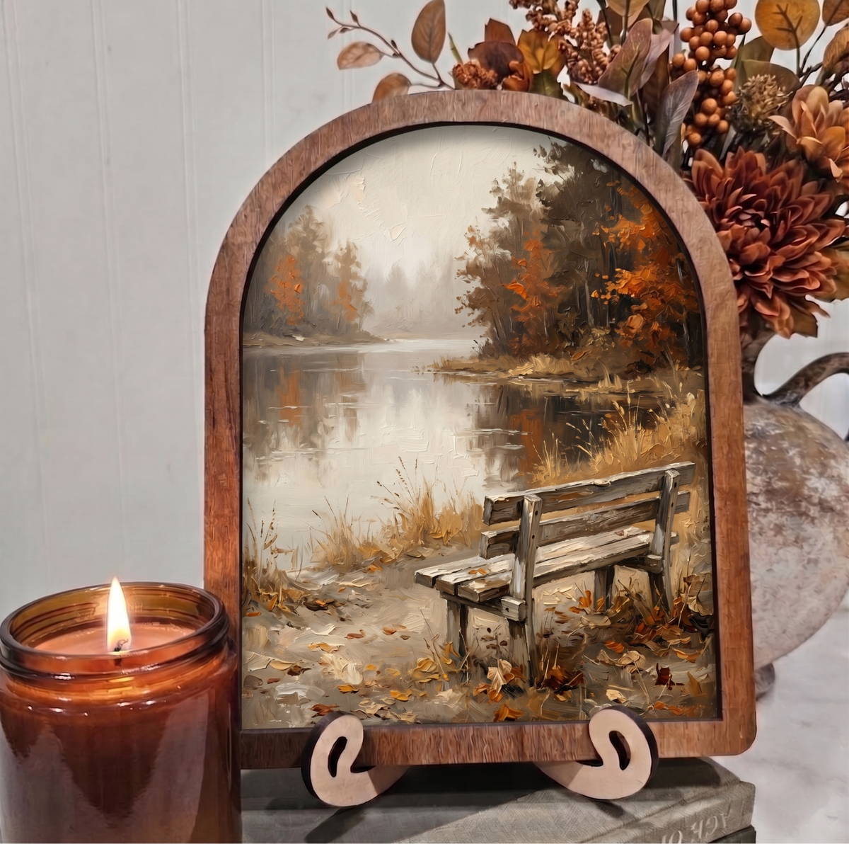 Fall Cozy Bench