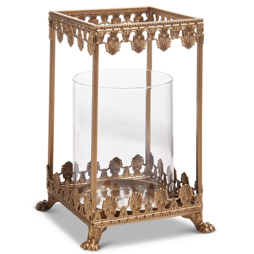 Gold Filigree Square Lantern
