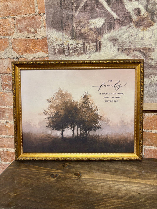 Our Family Framed Art