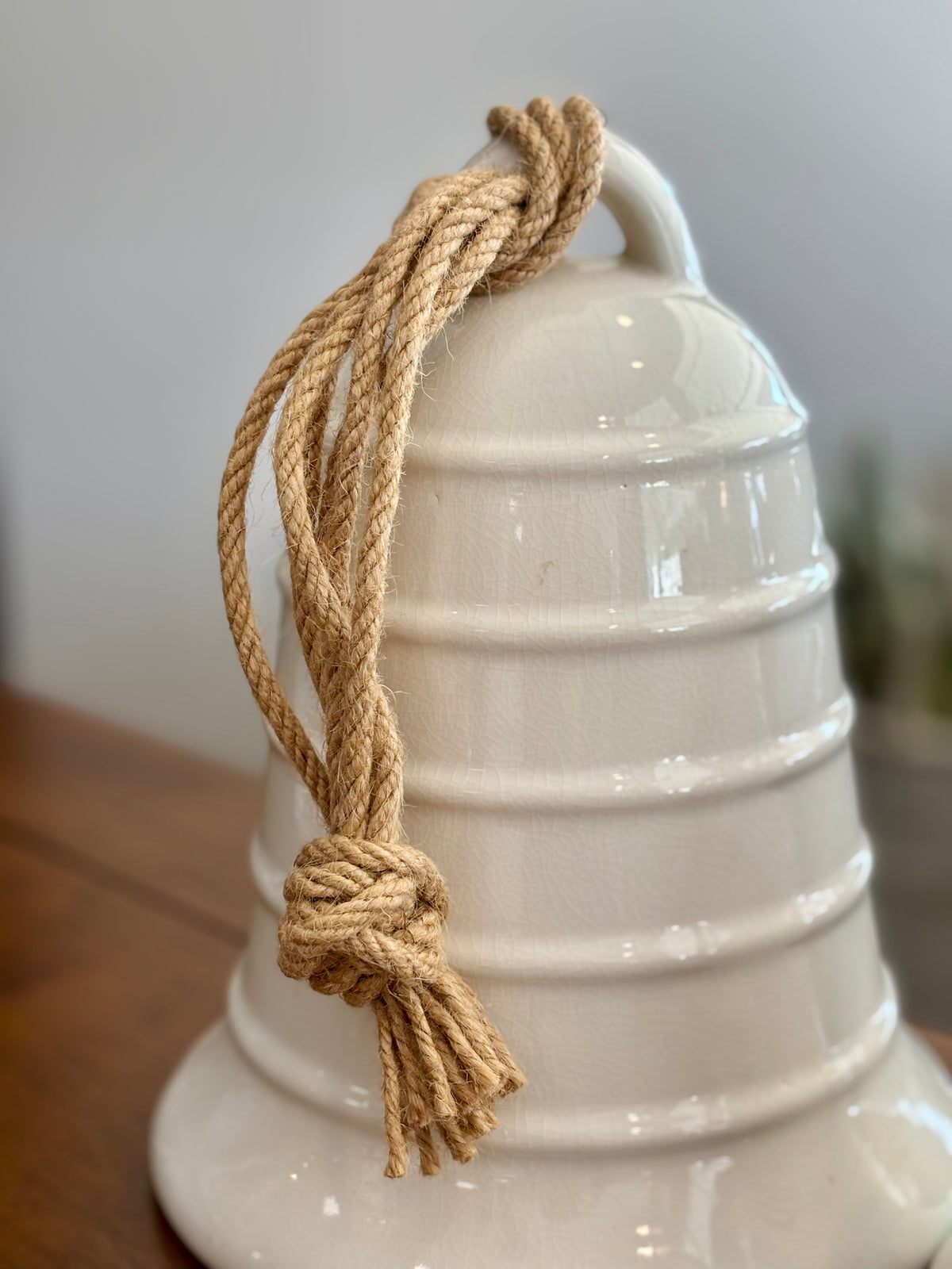 White Ceramic Bell