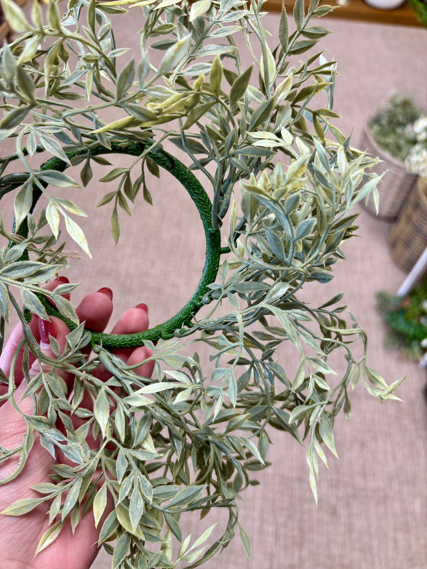 Ficus Candle Wreath