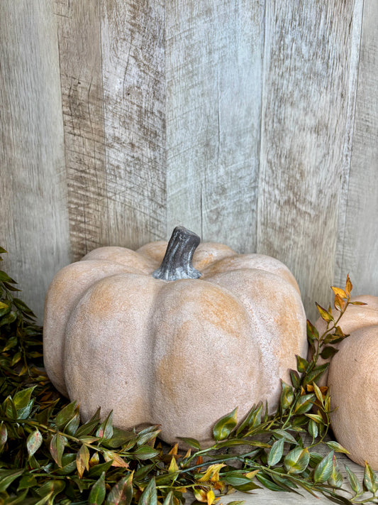 6.5" FALL CERAMIC PUMPKINS