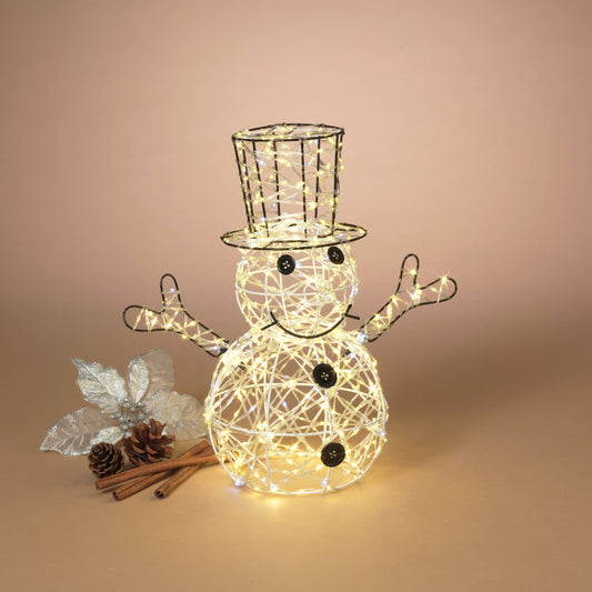 Twinkle Lighted Snowman