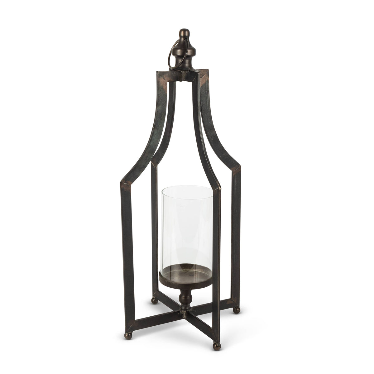 Tall Black Metal Lantern