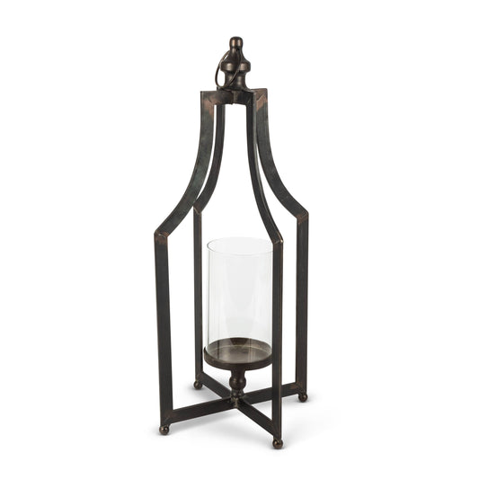 Tall Black Metal Lantern