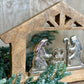 WOOD + ALUM. NATIVITY SCENE