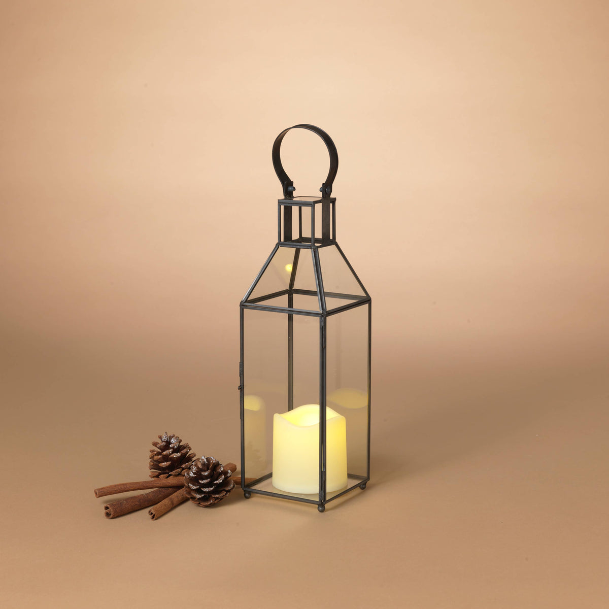 Metal and Glass Lantern