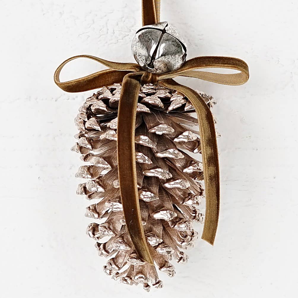 Gold Blossom Pinecone