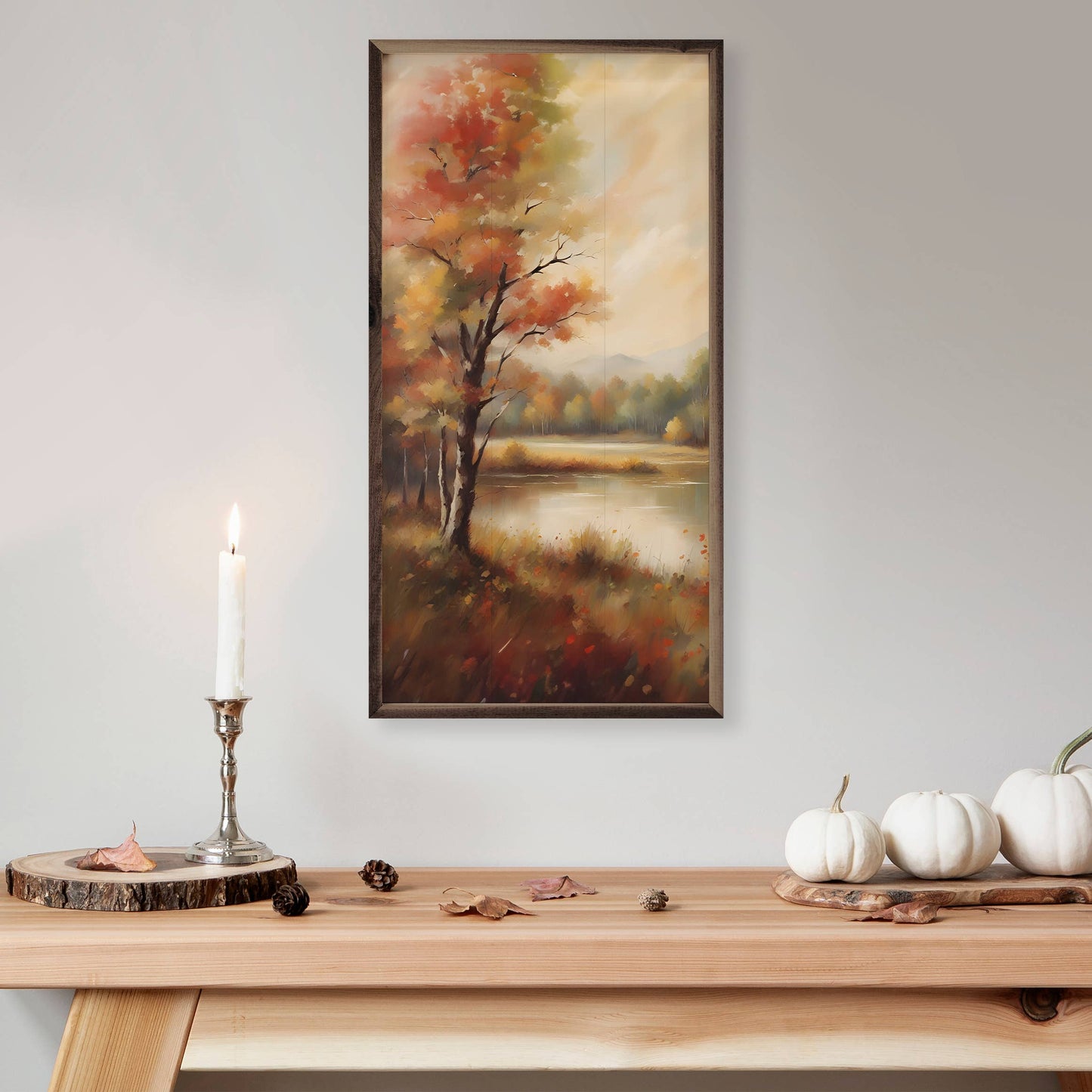 Autumn Trees Near Lake
