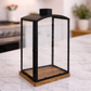 Glass & Wood Lantern