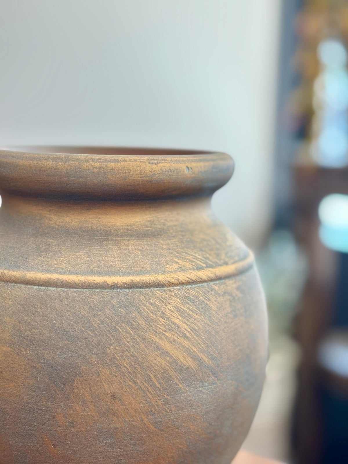 Bronze Rolled Vase