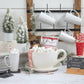 Stoneware Tall White Mug