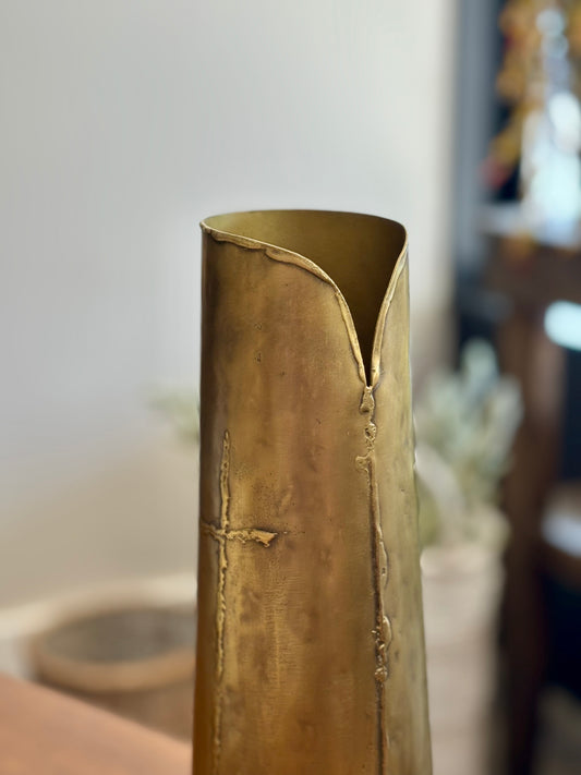 Ant. Brass Vase