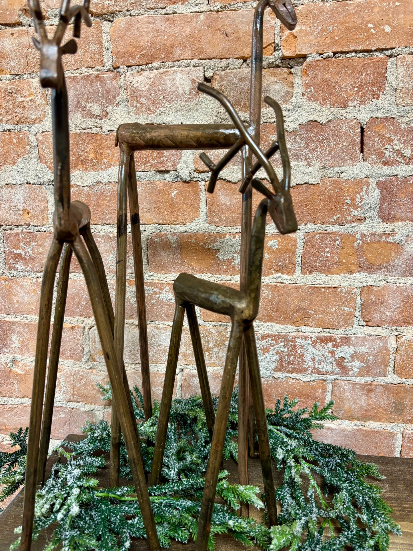 BRONZE IRON DEER