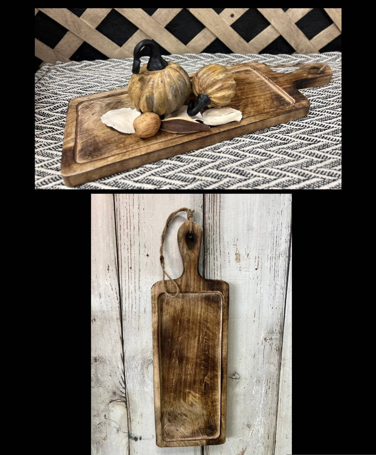 Dark Wood Tray