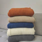 Knit Textured 50"x60" Throw Blanket with Fringe