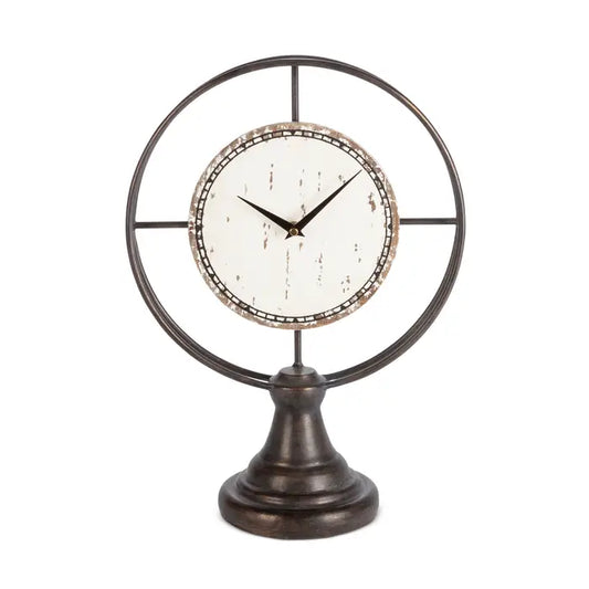 Metal Table Top Clock